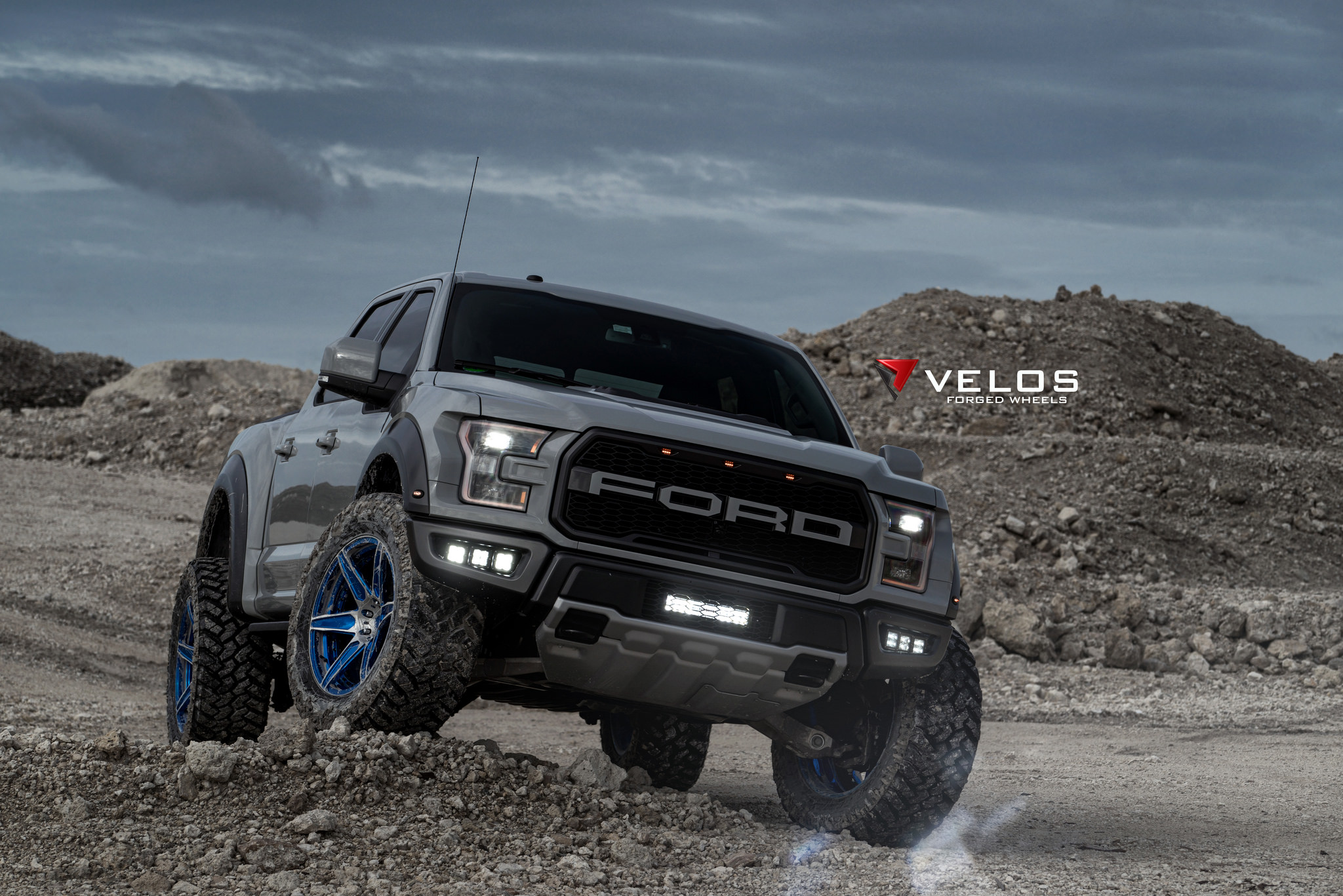 Gen 2 2017 Avalanche Grey Ford Raptor on Velos S6 Forged ...