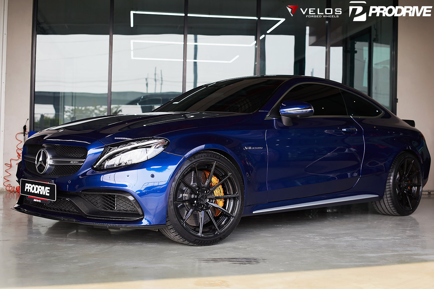 Mercedes AMG C63S Coupe on Velos S10 2 pc Forged Wheels - Velos ...