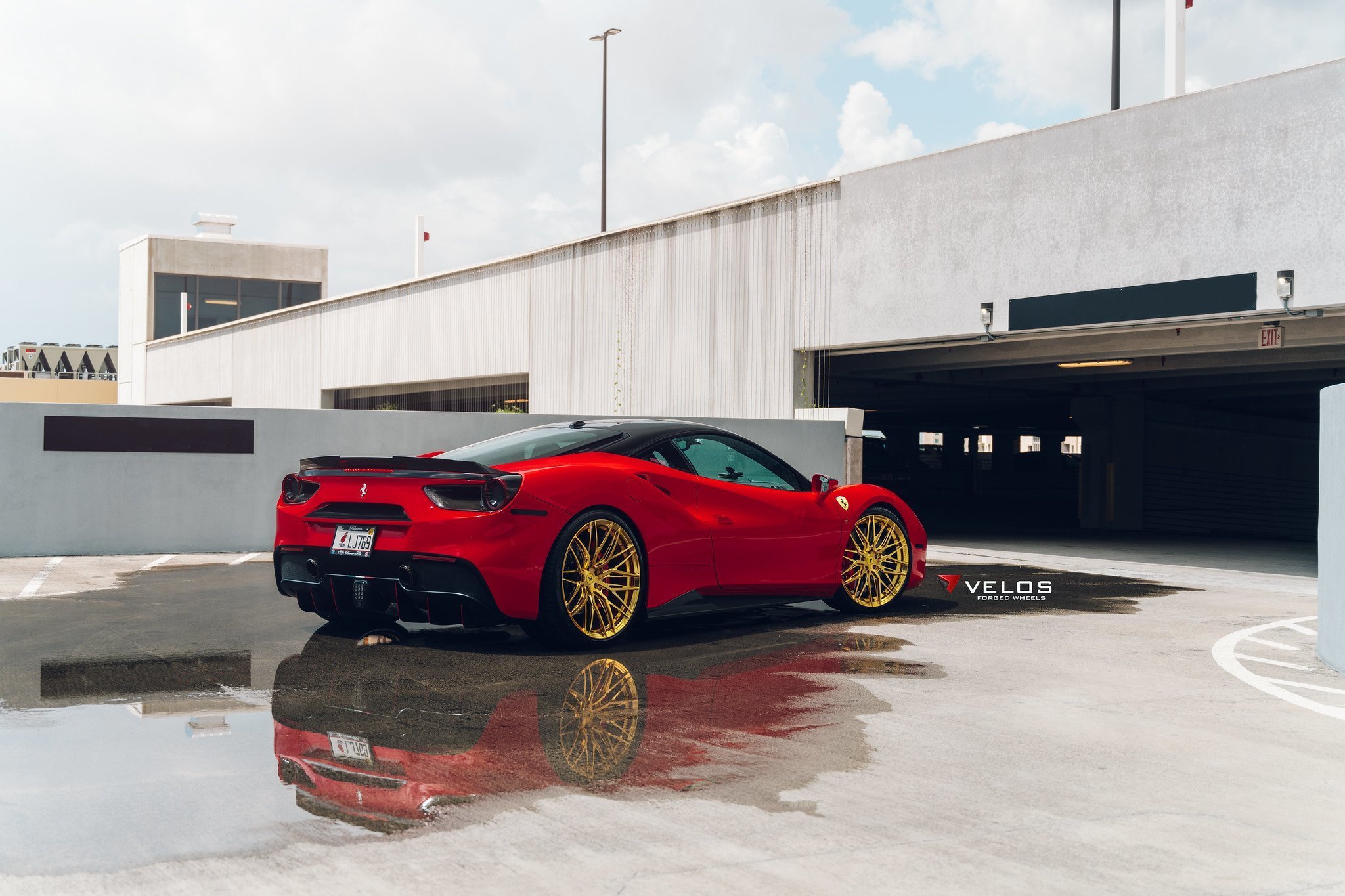 Ferrari 488 On Velos Vxs00 1 Pc Forged Wheels Velos